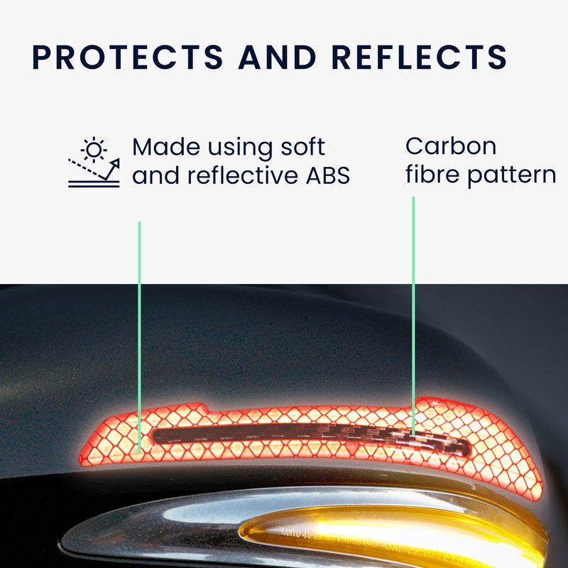 kwmobile Universal Car Side Mirror Stickers Mirror Protection Film Foil Side Rear View Mirror