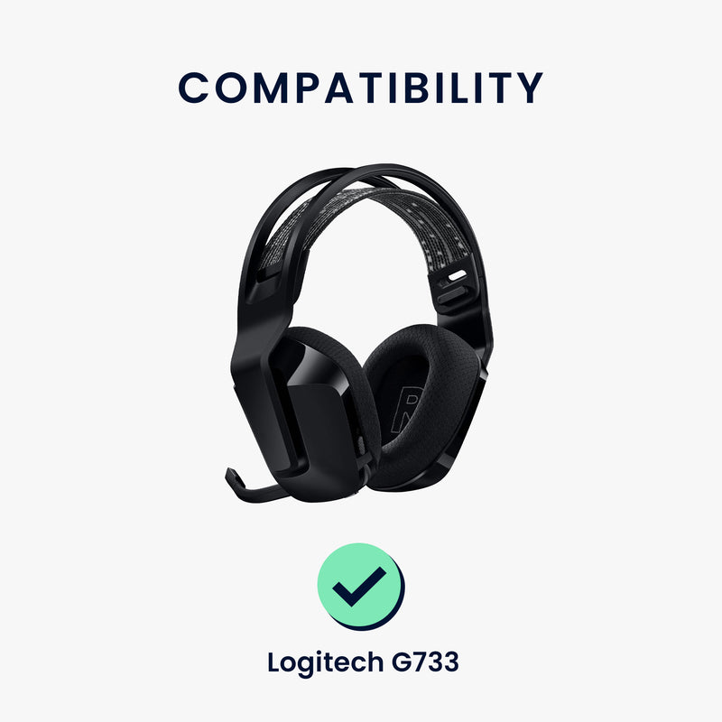 kwmobile Ear Pads for Logitech G733 Earpads Replacement Headphone Spare Parts Headphone Replacement Pads Over Ear Headphones