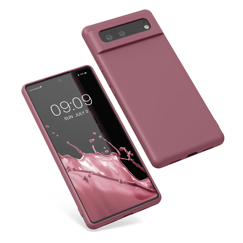 kwmobile Case Compatible with Google Pixel 6 - Protective Cover for Wireless Charging