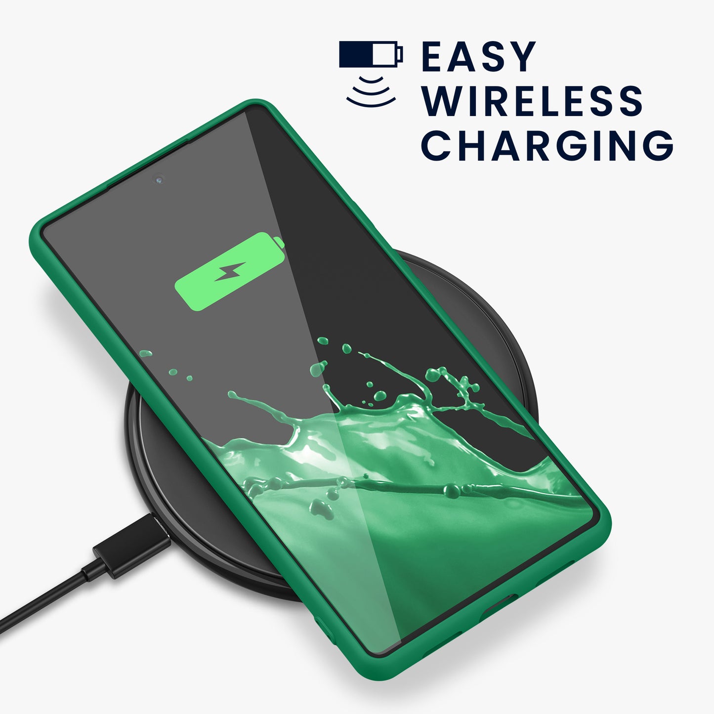 kwmobile Case Compatible with Google Pixel 6 - Protective Cover for Wireless Charging