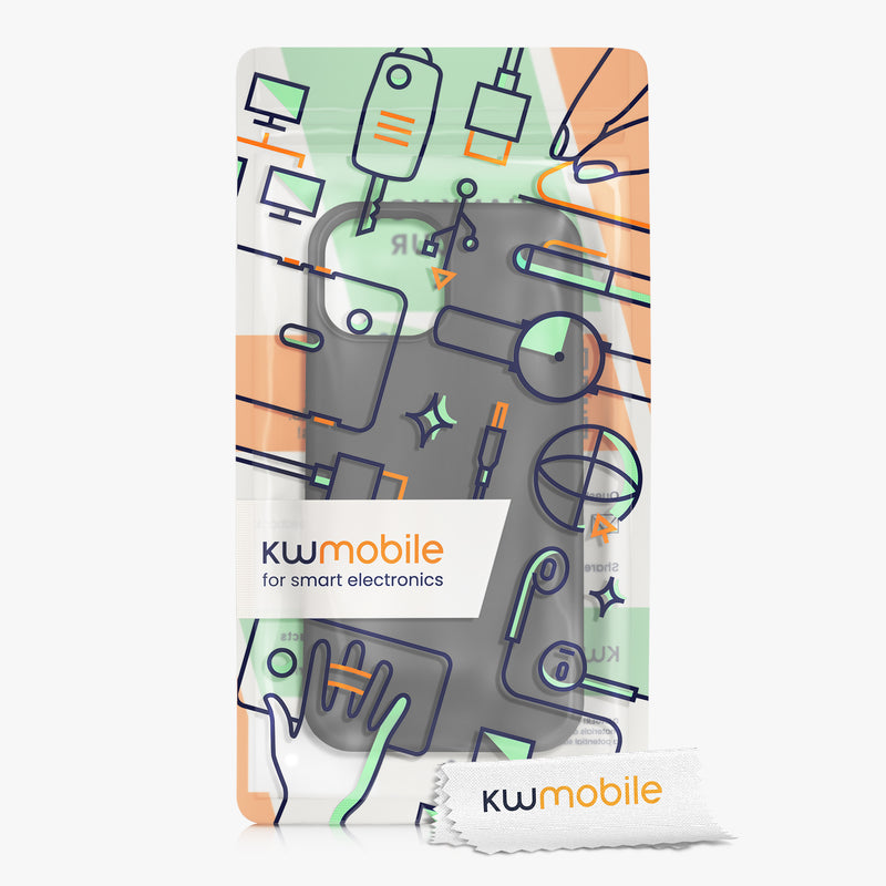 kwmobile Phone Case for iPhone 13 mini Case, for iPhone 13 mini Cover - Silicone Case - Wireless Charging