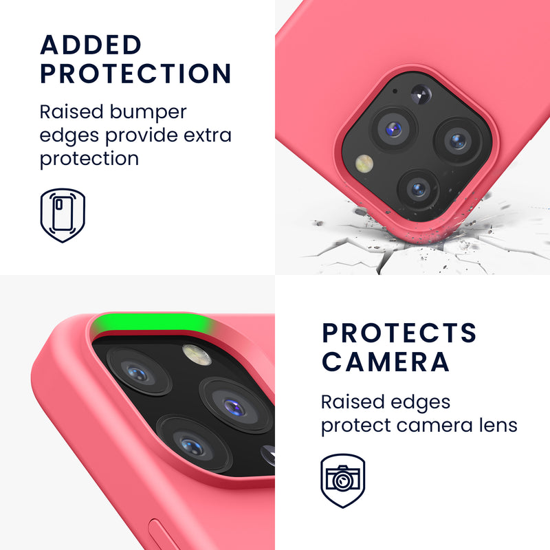 Rubberized Silicone Case for Apple iPhone 13 Pro in Black