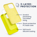 kwmobile Phone Case for iPhone 13 Pro Max Silicone Wireless Charging