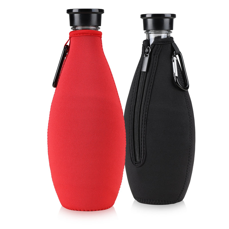 kwmobile Protective Cover Compatible with SodaStream Glass Bottle Bottle Cooler for Water Carafe