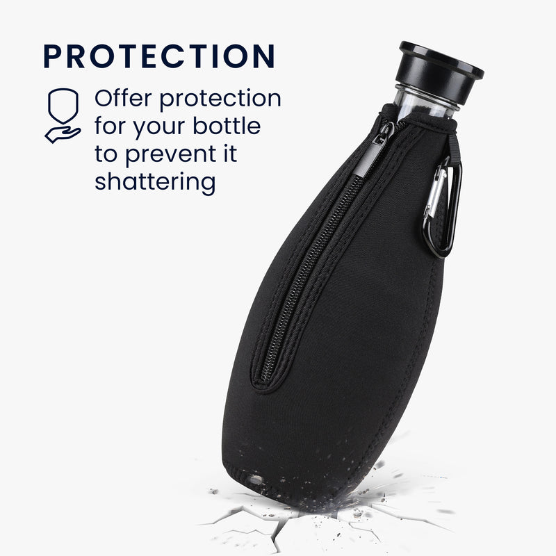 kwmobile Protective Cover Compatible with SodaStream Glass Bottle Bottle Cooler for Water Carafe