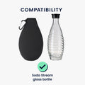 kwmobile Protective Cover Compatible with SodaStream Glass Bottle Bottle Cooler for Water Carafe