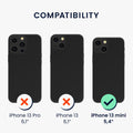 kwmobile Necklace Case compatible with Apple iPhone 13 mini - Silicone Cover with Lanyard Strap Case Transparent