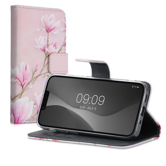 Kunstleder Hülle kompatibel mit Apple iPhone 13 mini - [dsg07] - Hüllen