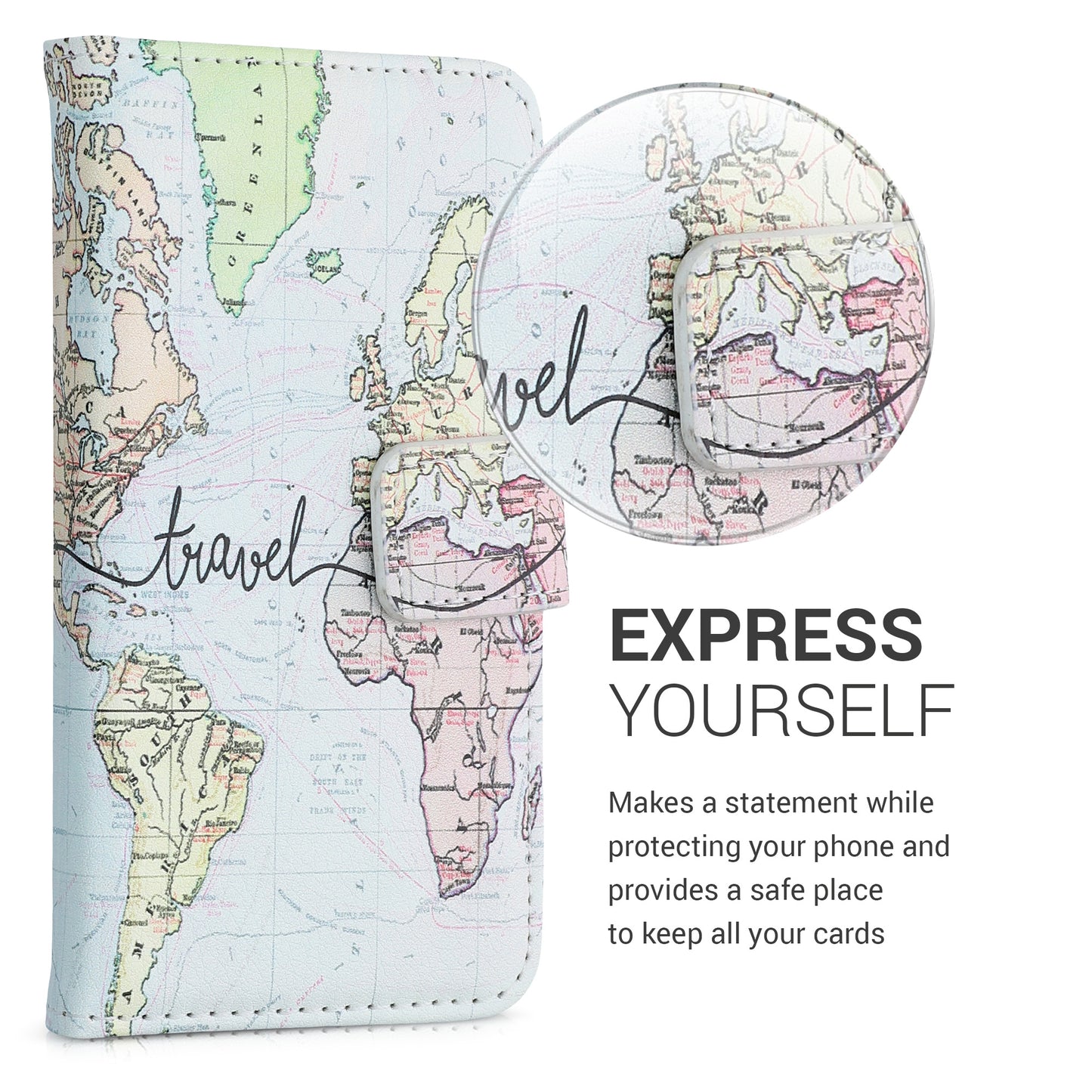 Faux Leather Case compatible with Apple iPhone 13 mini