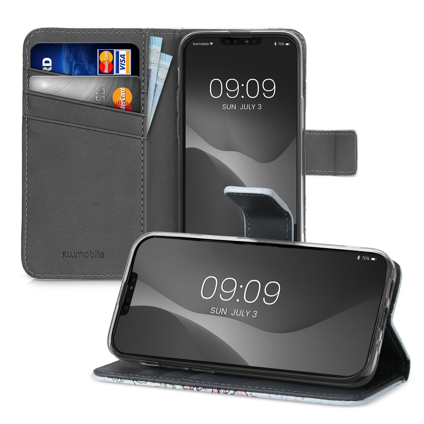 Faux Leather Case compatible with Apple iPhone 13 mini