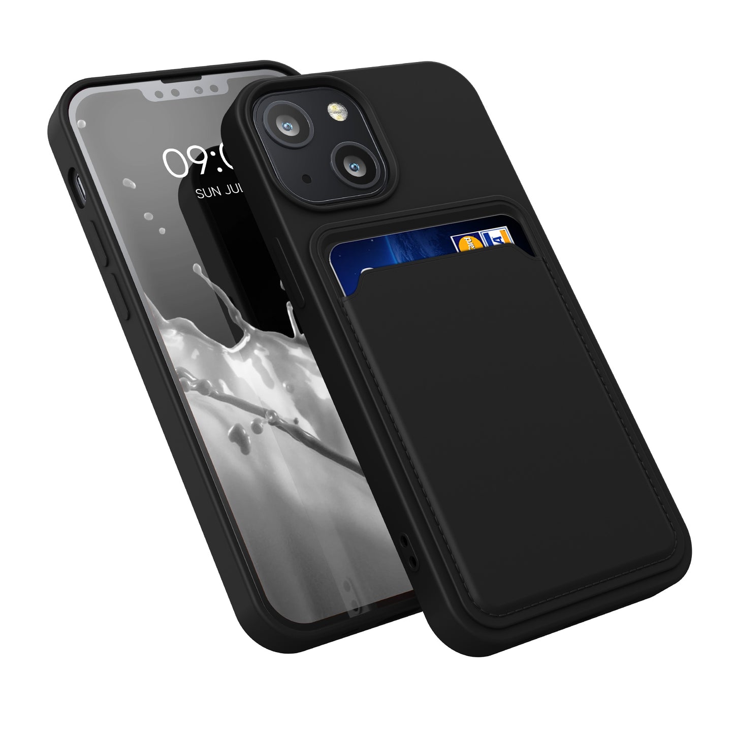 kwmobile Phone Case compatible with Apple iPhone 13 mini - Phone Cover with Card Slot