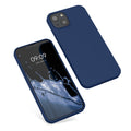 kwmobile Case Compatible with Apple iPhone 13 - Rubberized Silicone Phone Case - Protective Cover for Wireless Charging - Case