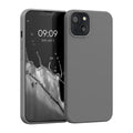 kwmobile Case Compatible with Apple iPhone 13 - Rubberized Silicone Phone Case - Protective Cover for Wireless Charging - Case