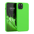 kwmobile Case Compatible with Apple iPhone 13 - Rubberized Silicone Phone Case - Protective Cover for Wireless Charging - Case