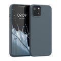 kwmobile Case Compatible with Apple iPhone 13 - Rubberized Silicone Phone Case - Protective Cover for Wireless Charging - Case
