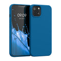 kwmobile Case Compatible with Apple iPhone 13 - Rubberized Silicone Phone Case - Protective Cover for Wireless Charging - Case