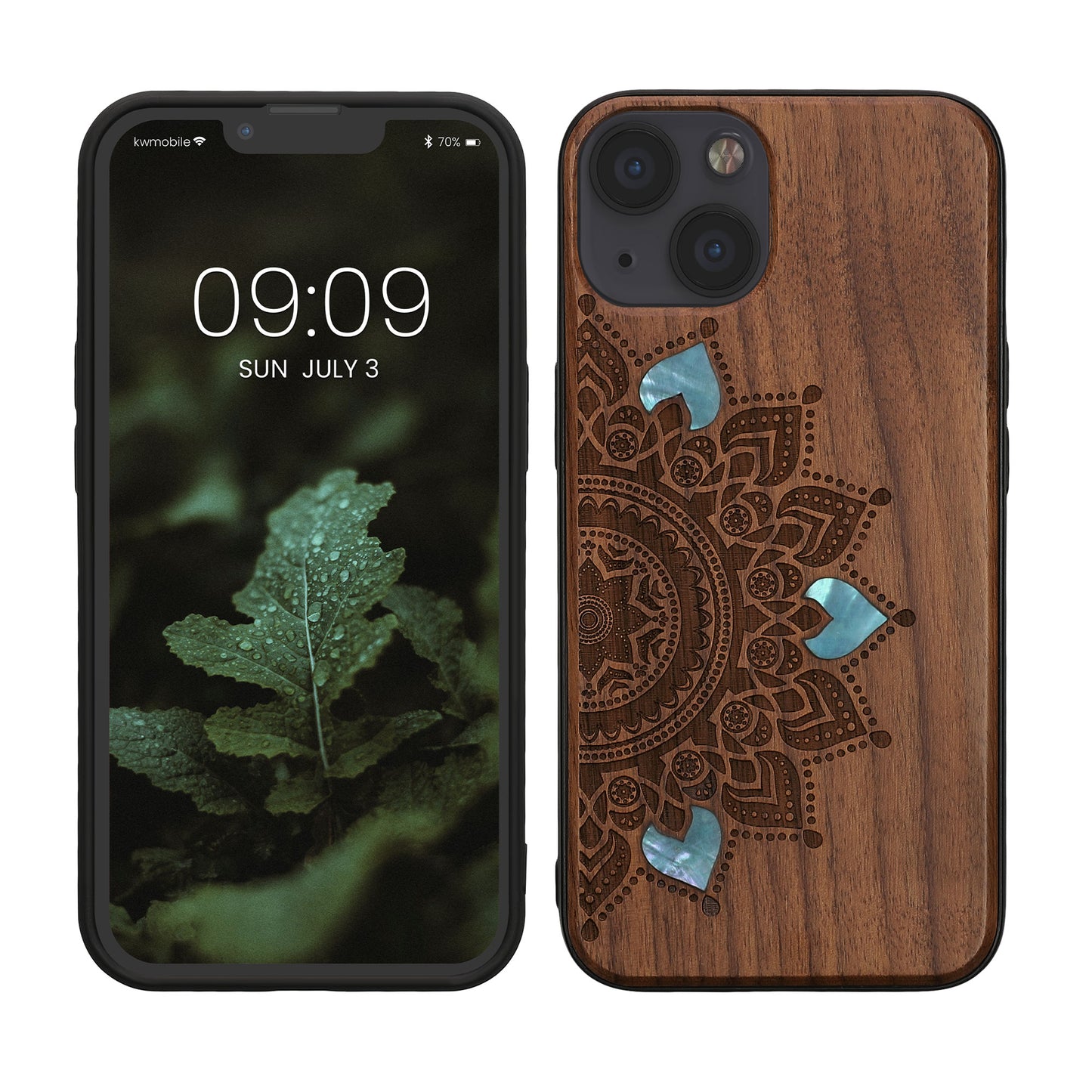 kwmobile Case Compatible with Apple iPhone 13 Phone Cover TPU Case Compass Vintage