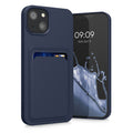 kwmobile Case Compatible with Apple iPhone 13 - Card Slot Phone Cover