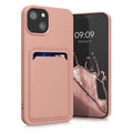 kwmobile Case Compatible with Apple iPhone 13 - Card Slot Phone Cover