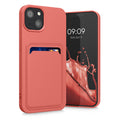 kwmobile Case Compatible with Apple iPhone 13 - Card Slot Phone Cover