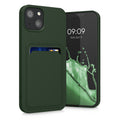 kwmobile Case Compatible with Apple iPhone 13 - Card Slot Phone Cover