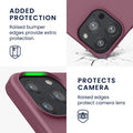 kwmobile Case Compatible with Apple iPhone 13 Pro Case - Rubberized Silicone Phone Cover - Wireless Charging Protective Case - Cover