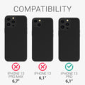 kwmobile Case Compatible with Apple iPhone 13 Pro Shockproof Phone Cover TPU Phone Case