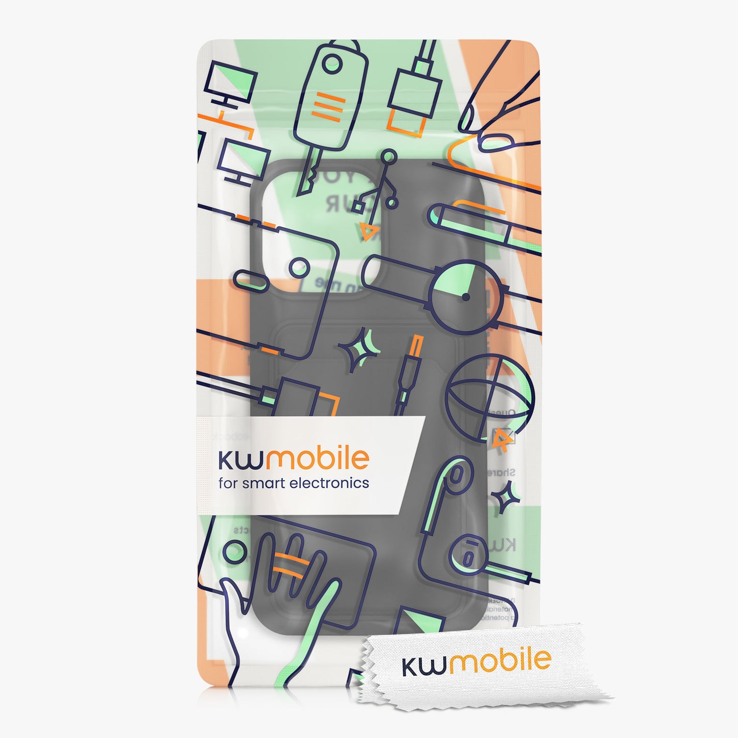 kwmobile Case Compatible with Apple iPhone 13 Pro - Phone Cover with Card Slot