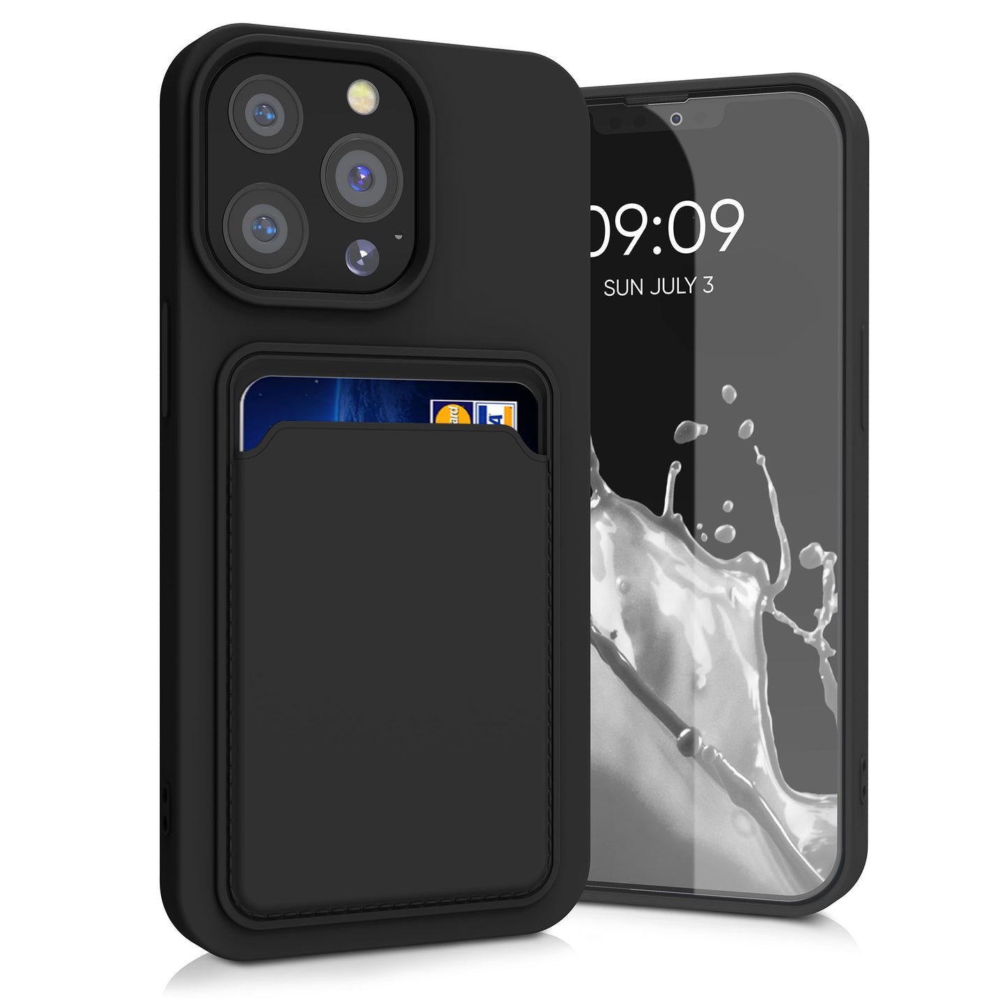 kwmobile Case Compatible with Apple iPhone 13 Pro - Phone Cover with Card Slot