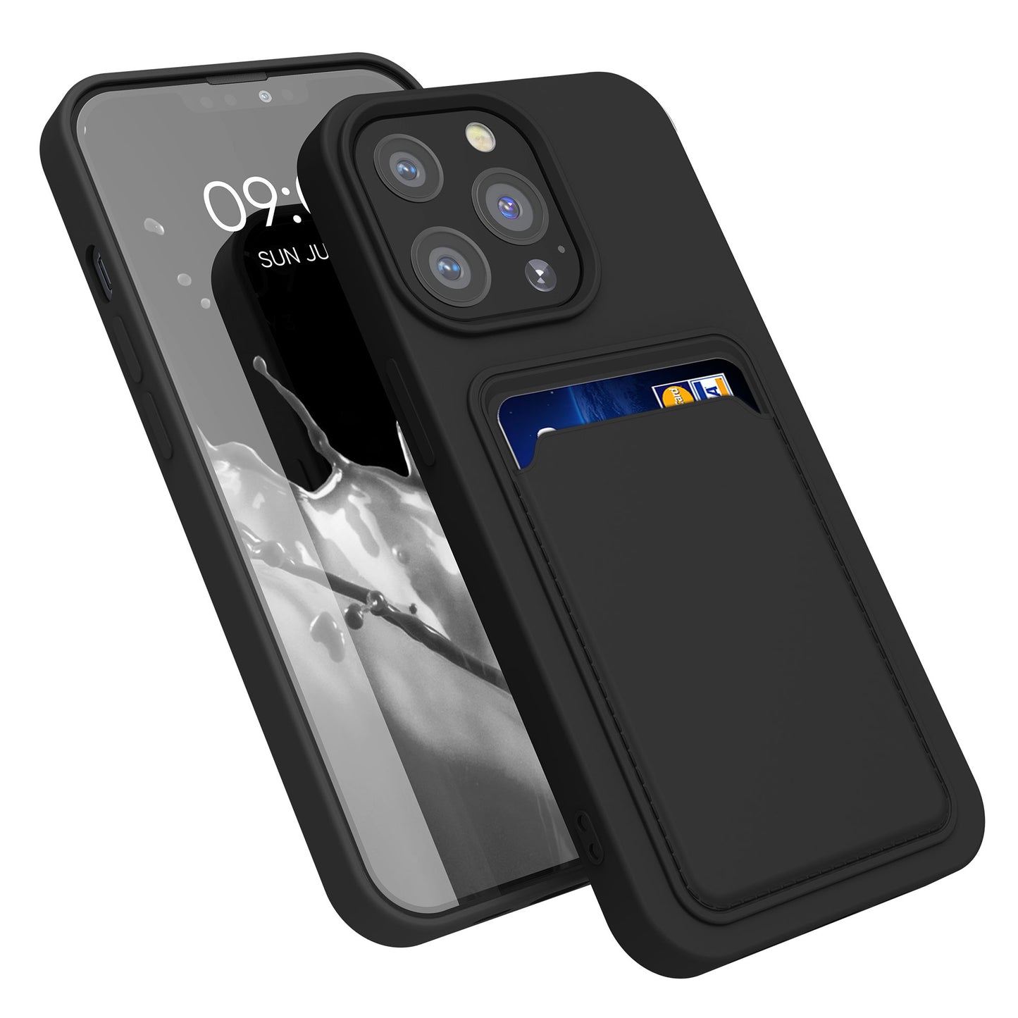 kwmobile Case Compatible with Apple iPhone 13 Pro - Phone Cover with Card Slot