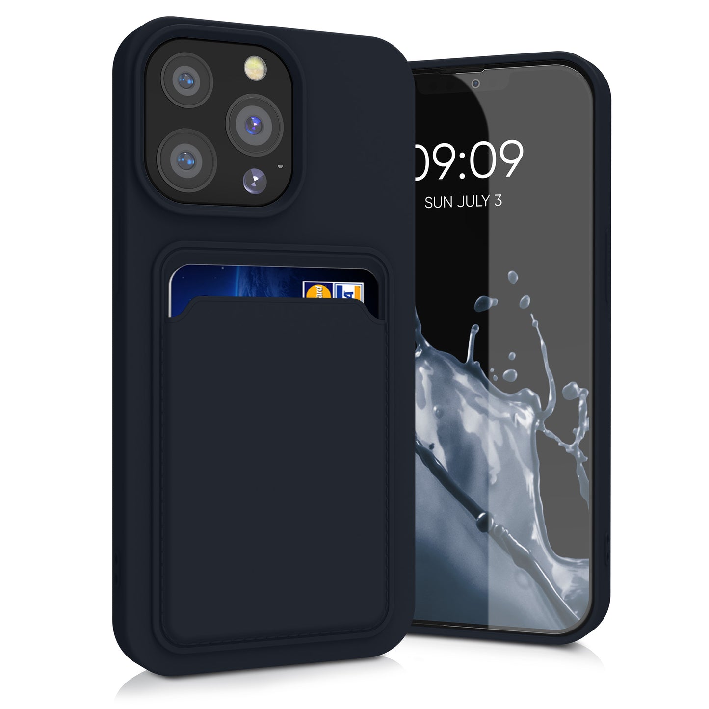 kwmobile Case Compatible with Apple iPhone 13 Pro - Phone Cover with Card Slot
