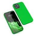 kwmobile Case Compatible with Apple iPhone 13 Pro Max - Rubberized Silicone Phone Cover - Wireless Charging Protective Case - Case