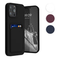 kwmobile Handyhülle kompatibel mit Apple iPhone 13 Pro Max Hülle - Handy Cover mit Fach für Karten - in Dunkelblau Dunkelblau  