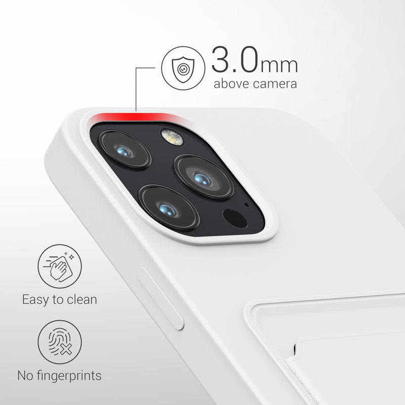 kwmobile Phone Case Compatible with Apple iPhone 13 Pro Max - Phone Cover with Card Slot