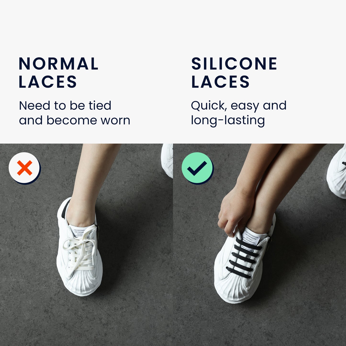 12x Elastic Shoelaces