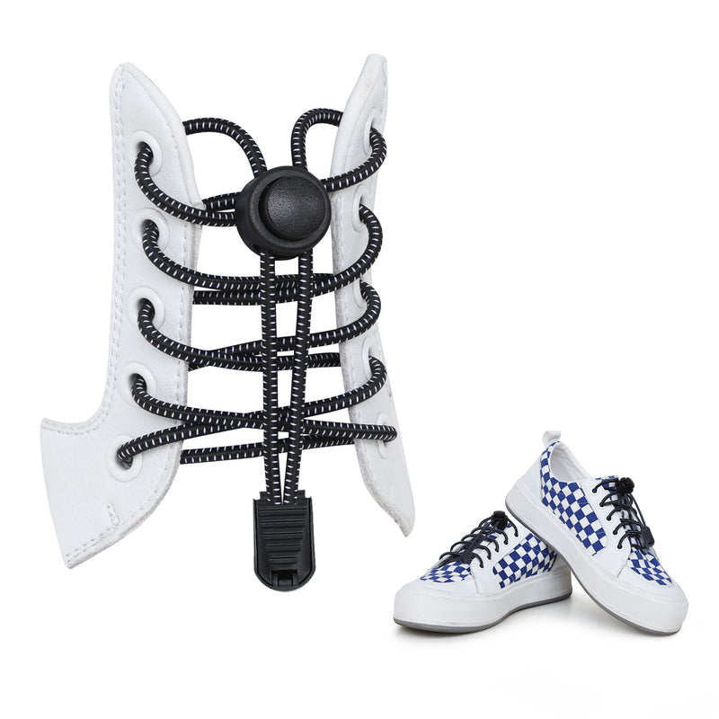 kwmobile 2x Quick-Release Laces - Shoe Laces with Quick Lacing System - 120cm Laces with Stopper