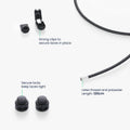 kwmobile 2x Quick-Release Laces - Shoe Laces with Quick Lacing System - 120cm Laces with Stopper
