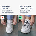 kwmobile 2x Quick-Release Laces - Shoe Laces with Quick Lacing System - 120cm Laces with Stopper
