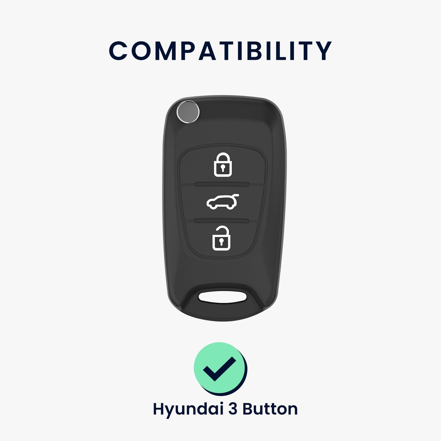 Silicone case compatible with Hyundai car key