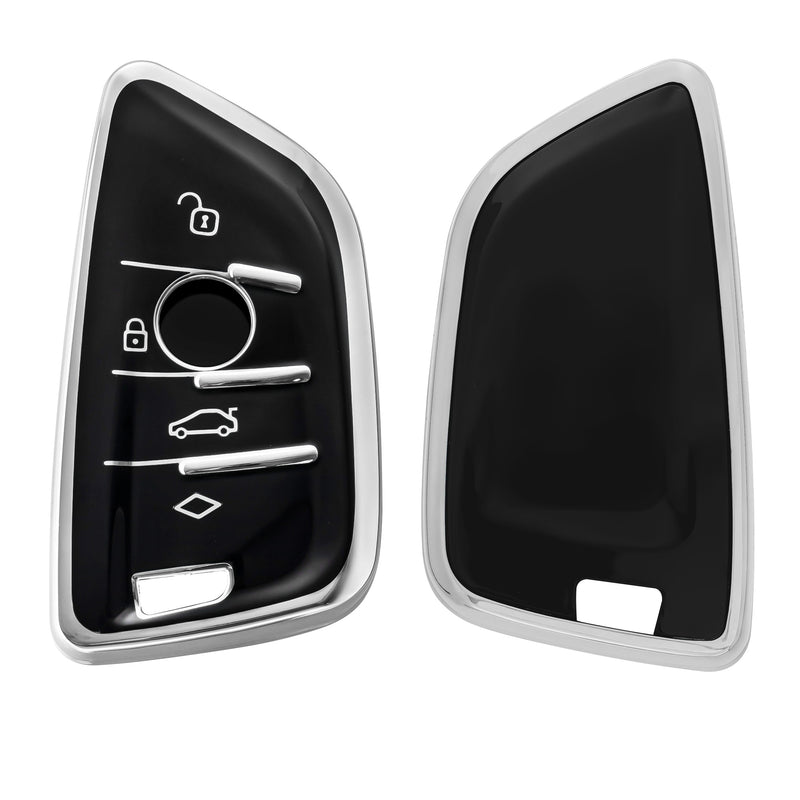 kwmobile Car Key Cover Compatible with BMW 3-Button Smart Key - Silicone Cover