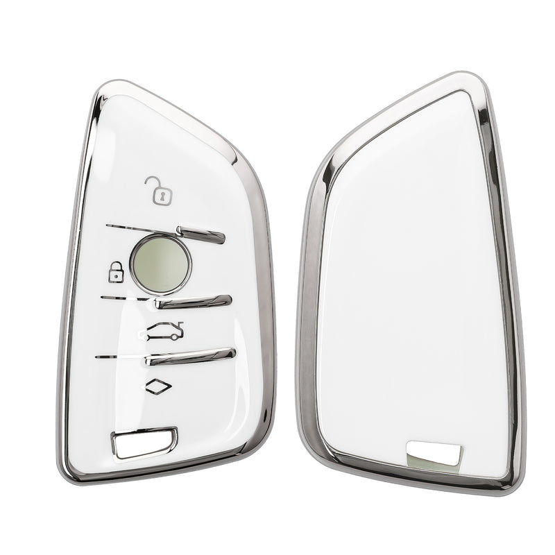 kwmobile Car Key Cover Compatible with BMW 3-Button Smart Key - Silicone Cover