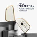 kwmobile Car Key Cover Compatible with BMW 3-Button Smart Key - Silicone Cover