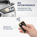 kwmobile Car Key Cover Compatible with VW Golf 7 MK7 3-Button Car Key - Silicone Key Case Cover
