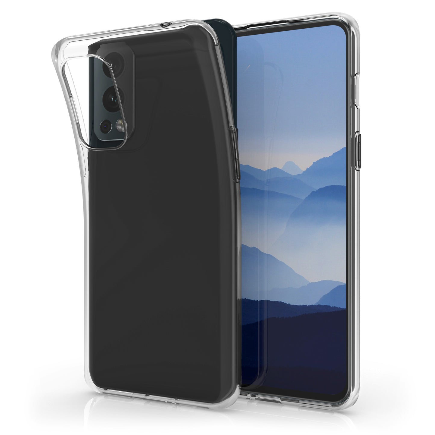 kwmobile Hülle kompatibel mit OnePlus Nord 2 5G - Silikon Handyhülle transparent - Handy Case in Transparent Transparent  