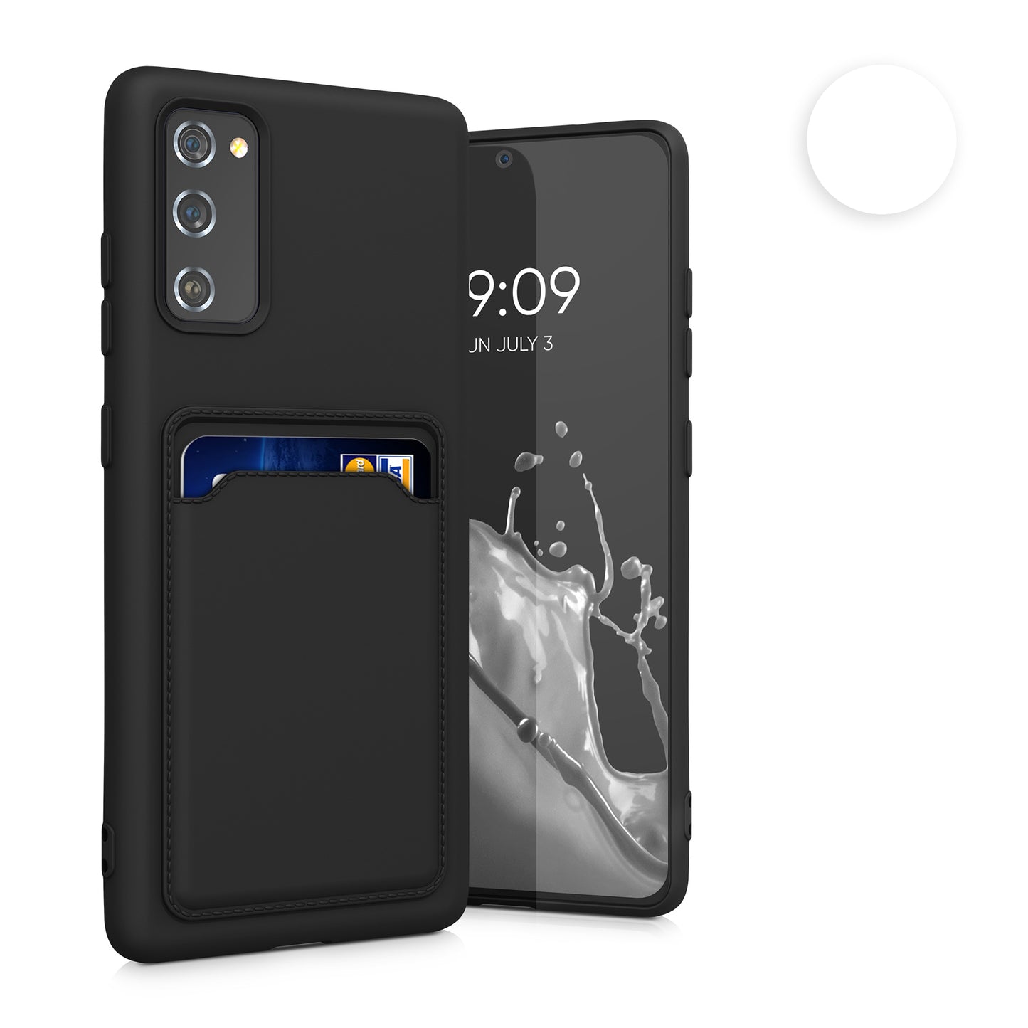 kwmobile Handyhülle kompatibel mit Samsung Galaxy S20 FE Hülle - Handy Cover mit Fach für Karten - in Lavendel Lavendel  
