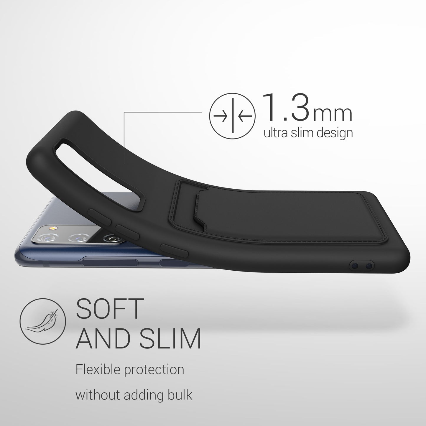 kwmobile Phone Case compatible with Samsung Galaxy S20 FE - Phone Cover with Card Slot
