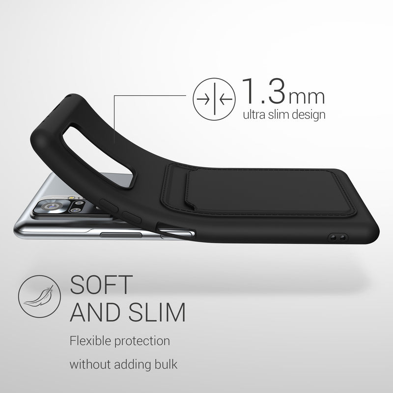 kwmobile Phone Case compatible with Xiaomi Redmi Note 10 Pro Case - Phone Cover with Card Slot