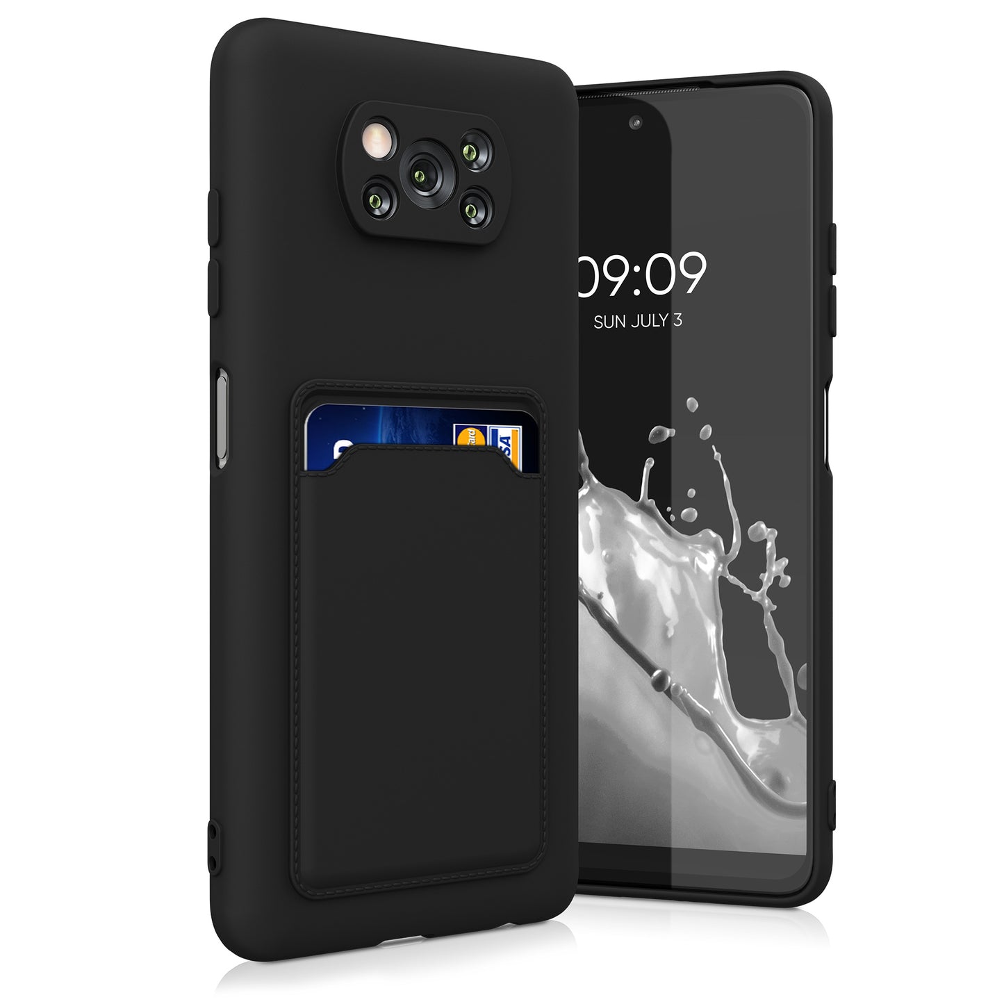 kwmobile Phone Case compatible with Xiaomi Poco X3 NFC / Poco X3 Pro Case - Cell Phone Cover with Card Slot