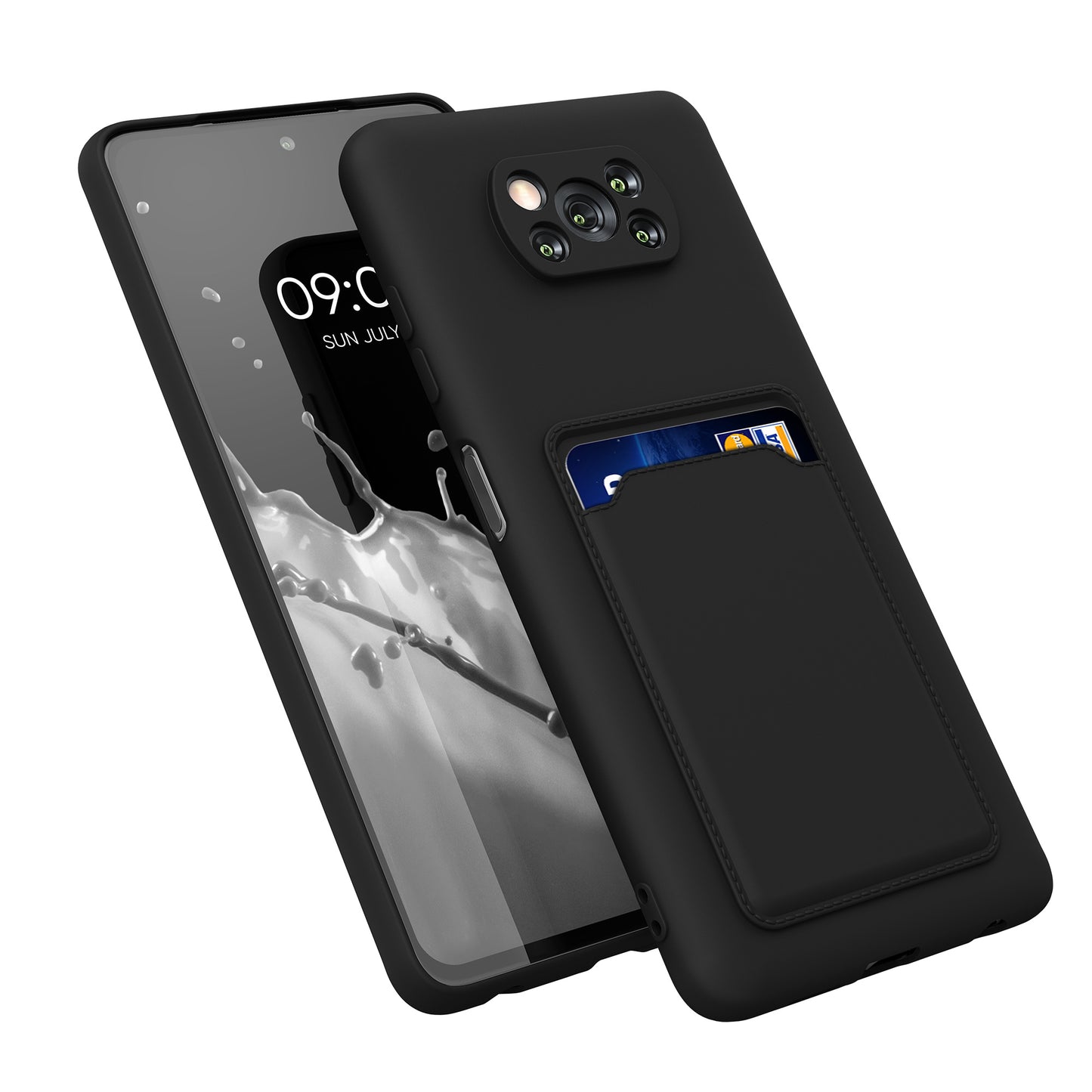 kwmobile Phone Case compatible with Xiaomi Poco X3 NFC / Poco X3 Pro Case - Cell Phone Cover with Card Slot