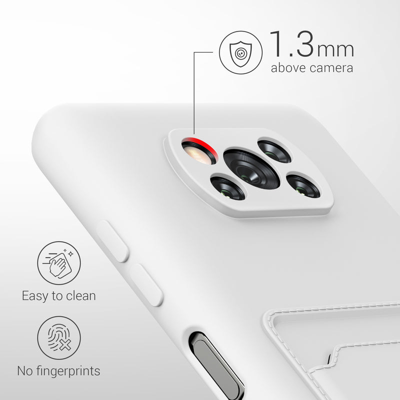 kwmobile Phone Case compatible with Xiaomi Poco X3 NFC / Poco X3 Pro Case - Cell Phone Cover with Card Slot
